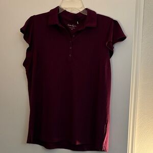 Walter Hagen Golf Polo w/ Ruffle Sleeves